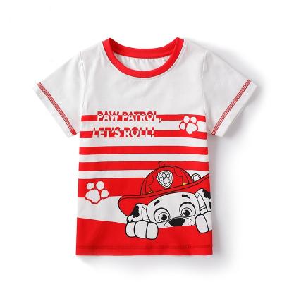 China Custom 100% Cotton QUICK DRY T-shirt Kids Print Pet 3D Cartoon Tops For Kids T-shirts O-neck Skinny Solid Cute T-shirt Breathable boys children for sale