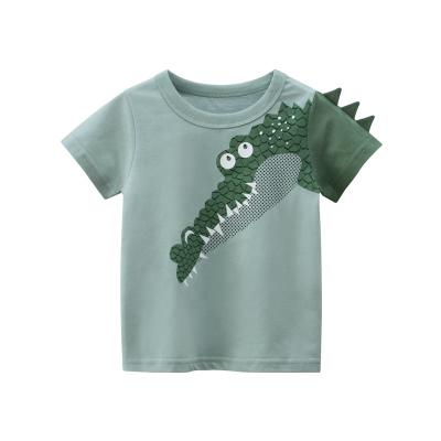 China Anti-Wrinkle Children's 100% Cotton T-shirt For Boys Girls Kindergarten O-Neck T-shirts Kids Baby Toddler Cartoon kid stitch custom cute tops for sale