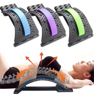 China Spine Comfortable Magic Back Spine Pain Relief Fitness Stretcher Massageador Equipment Stretcher Massager Lumbar Relief Back Stretcher for sale