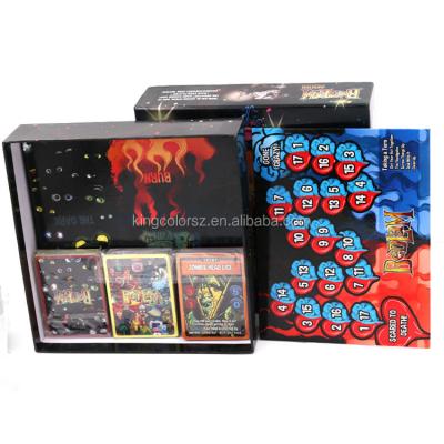 China Custom Paper Material Paper Playing Board Game Pieces High Quality Board Game With Spinner Set for sale