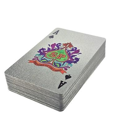 China Custom Printing PVC Waterproof Ceremony Gift Poker Entertainment Poker Cards Hotel Souvenir Poker for sale