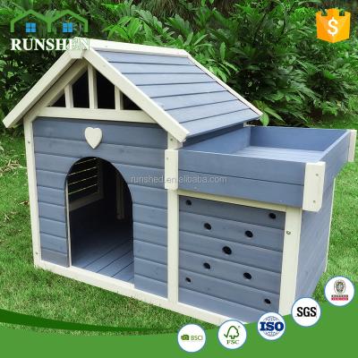 China 2017 Hot Sustainable Modular Dog Cage For Sale Prefab Wooden Dog Kennel Kennel Room Blue+White for sale