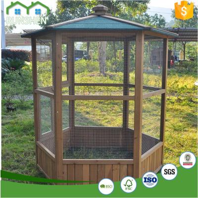 China X Large Viable Outdoor Bird Cages Macaw Cage Wooden Bird Aviary For Sale for sale