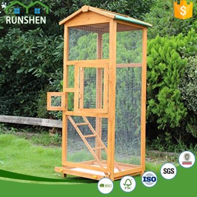 China Viable Make Bird Cage Aviary Wooden Bird Cage Customizable for sale