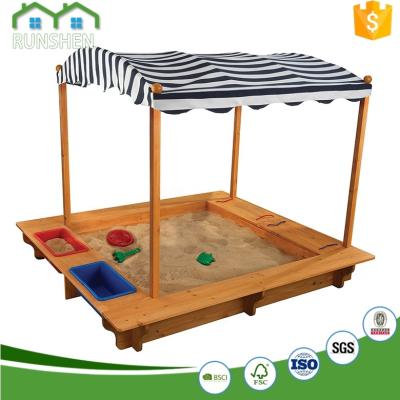 China Asphalt Roof Wooden Sandpit Plans Sand Pits With Lids for sale