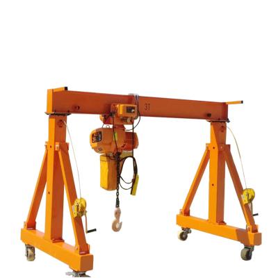 China Gantry Crane One Frame 1t Mini Mobile Gantry Crane Price for sale