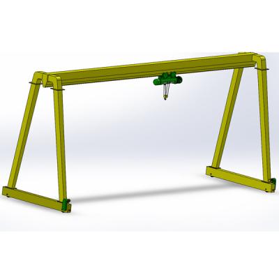 China Gantry Crane Material Handling Used 2 Ton Electric Hoist Gantry Crane For Sale for sale