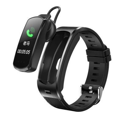 China Multifunctional Touch Screen Earphone Smart Watch M6 Wireless Wristband With Handsfree Fitness Headset Earphone for sale