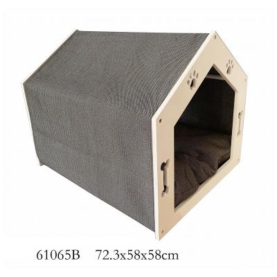 China Sustainable wooden pet bed, K/D, OEM welcome! for sale