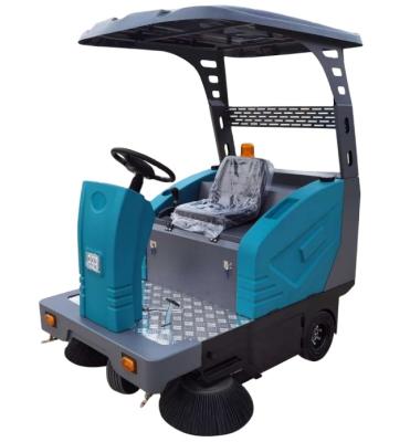 China Industrial Hotels Battery Type Road Sweeper Ride On Road Sweeper Street Sweeping Machine With Large Capacity for sale