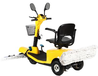 China Hotel Hotels Ride On Electric Drive Floor Mop Dust Cart For Hotel for sale