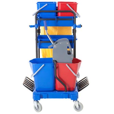 China Hotel Plastic Doorman Cleaning Service Trolley pp Multifunctional Cleaning Service Trolley pp for sale