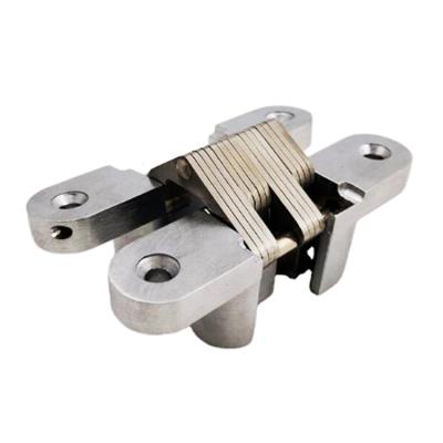 China Modern Zinc Alloy Concealed Hinge Door Hinge Cabinet Invisible Cross Door Concealed Cross Heavy Door Hinge for sale