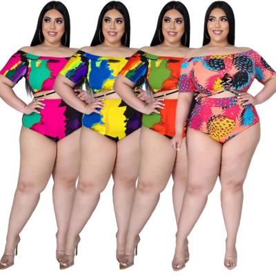 China Vendor kc1200 XL-5XL breathable bikini suits hollow out crop tops 2021 underwear plus size swimwear for sale