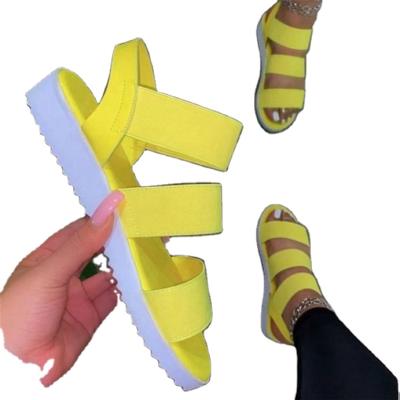 China Fashion Trend Ladies Summer Platform Sandals Women's Sandals 2021 New Arrivals Flat Casual for sale