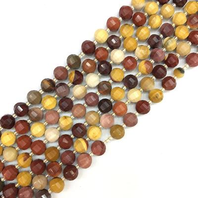 China Trendy 10mm Egg Yolk Stone Loose Natural Lantern Type Gemstone Beads Bracelet for sale