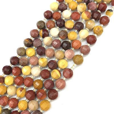 China Fashionable 8mm Egg Yolk Stone Loose Natural Lantern Type Gemstone Beads Bracelet for sale