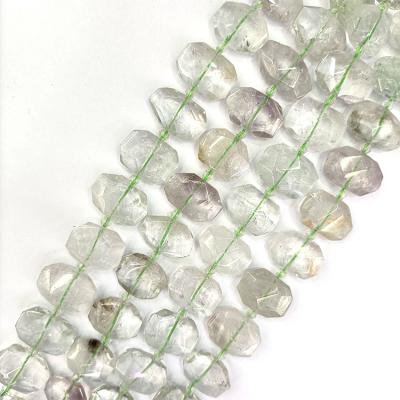 China Polished Beads Strand Real Quartz Gemstone Gemstone Beads Real Green Gemstone Bracelet For Diy Jewelry Making for sale