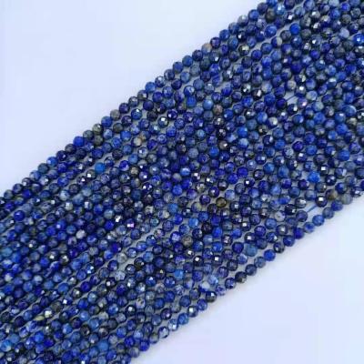 China Polished Beads Strand Hot Sale 2/3/4mm High Quality Lazulite Wholesales Custom Cut Bead Stones for sale