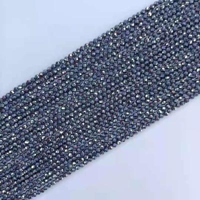 China Polished Beads Strand Hot Sale 4mm High Quality Natural Titanium Genstome Loose Beads for sale