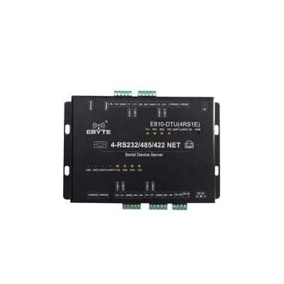 China Transparent transmission ethernet rs485 converter modbus rtu to modbus tcp E810-DTU (4RS1E) RS422 RS232 RS485 to ethernet converter for sale