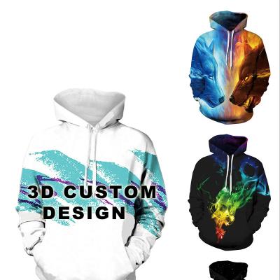 China Anti-Wrinkle 3d Sublimation Blank Mens Hoodies Sweatshirts Pullover Custom Design Logo Full Print Plus Size Mens Hoodies and Sweatshirts for sale