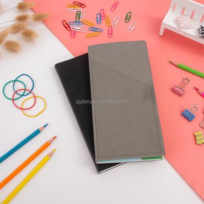 China Write High Quality To Recycle Customized Colored Sheets Waterproof Leather Cover Notebook With Sticks for sale