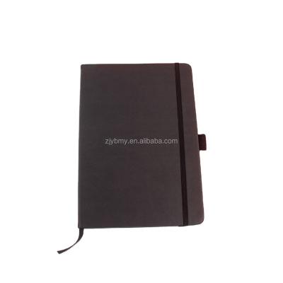 China Write Wholesale Fashion Customized Color Hardcover Book Leather Journal Notebook A5 With Elastic Band for sale