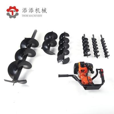 China Deluxe Earth Auger Hole Ground Drill Bit Drilling Machine Price for sale