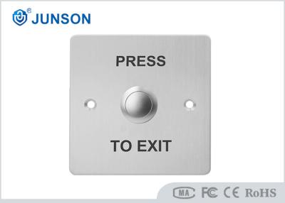 China No/NC SS Plate Door Release Weatherproof Exit Button JS-86D 500000 Times Mechanical Life for sale