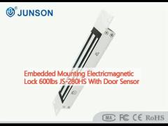 Embedded Mounting E-mag Lock 600lbs JS-280HS sensor