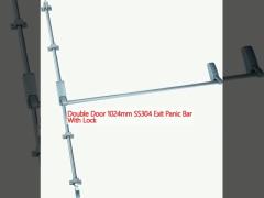 Double Door 1024mm SS304 Exit Panic Bar With Lock