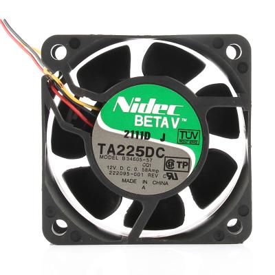 China DC 12V 0.58A 6CM Double Ball Bearing High Air Volume Ready Chassis B34605-57 6025 60x60x25mm 6CM 2111D J Stock Blower Fan for sale