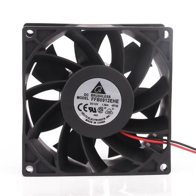 China Hotel Delta FFB0912EHE High Precision DC 12V 1.50A 9038 90X90X38MM High Air Volume Ball Bearing Fan 9CM for sale