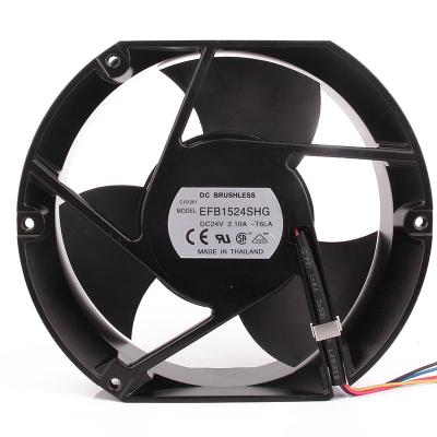 China Delta EFB1524SHG 2.1A 24V 17cm 172mmx150mmx50.8mm DELTA Hotels High Air Volume ABB Fan Inverter Ventiladores ACS510 550 for sale