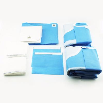 China OEM Disposable Dental Implant Drape Pack Sterile Surgical Kit General Drape Set zu verkaufen