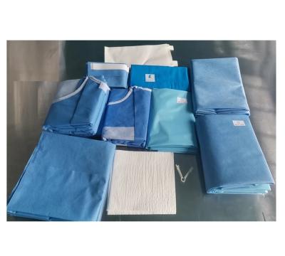 China Regular Sleeveless Disposable Surgical Gowns Tie On Non Woven Fabric Breathable Unisex Gowns for sale