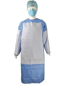 Cina Il chirurgo Disposable Surgical Gown, isolamento di plastica blu del laboratorio abbiglia il materiale del PE dei pp in vendita