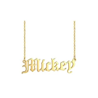 China Customization ornaments new accessories English alphabet necklace ladies fashion personality best-selling alphabet necklace for sale