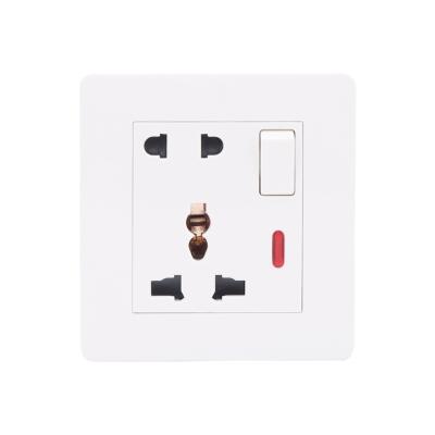 China Multi Mode Simplicity Electric 10A Socket With Neon/Electrical Accessories/Switched Outlet for sale