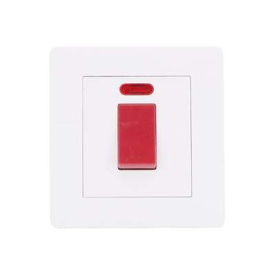 China Market 1 Simplicity Mode 20A Electrical Wholesale DP Switch Electrical Wall Switch With Neon for sale