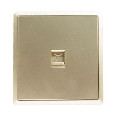 China Golden Fashion Simplicity Fashion Simplicity Computer Socket Computer Data Wall Extension Outlet Socket for sale