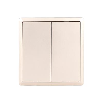 China Fashion Simplicity Style 2gang 1way Wall Switch Electric Wall Switch for Home for sale