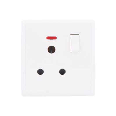 China Fashion Simplicity Round 3pin 15A Switch Electrical Outlet Outlet With Neon for sale