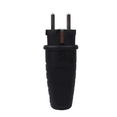 China IEK EKF TPLAST Industrial UNIVERSAL French Type Waterproof Industrial Rubber Plug For Cable 16A 2P+PE IP44 for sale