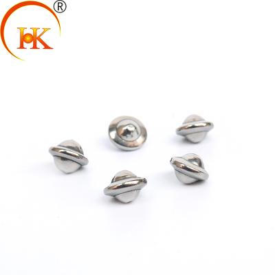 China Metal Non Magnetic Flying Saucer Polishing Stainless Steel Balls For Roll On Bottles for sale