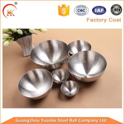 China Motor Stainless Steel Hollow Float Ball Hemisphere For Decoration In Garden for sale