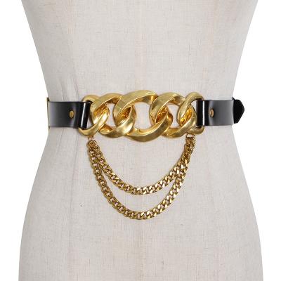 China CHICEVER Waist Belt For Women Patchwork Chain Hollow Out Casual Fashion Accessories CPD21891 for sale