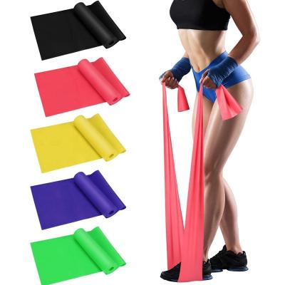 China Durable Resistance Bands Set 5 Pack Latex Exercise Bands With 5 Elastic Bands Skin Friendly Resistance Levels For Home Workout for sale