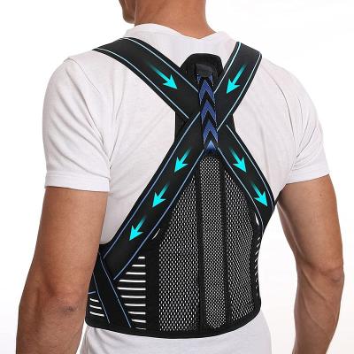 China Adjustable Elasticity Breathable Posture Corrector for Women and Men Back Brace Adjustable and Breathable Support Straightener for Back, Neck, and Shoulder for sale